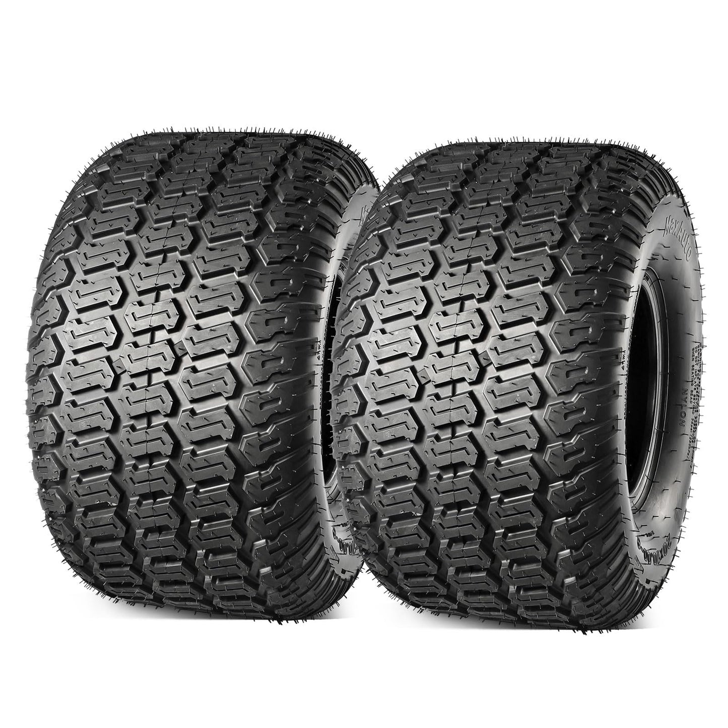 MaxAuto 20x10.00-8 Lawn Mower Tires, 20x10-8 Tractor Turf Tire, 20x10x8 NHS Tires, 4PR/Ply Tubeless, Set of 2