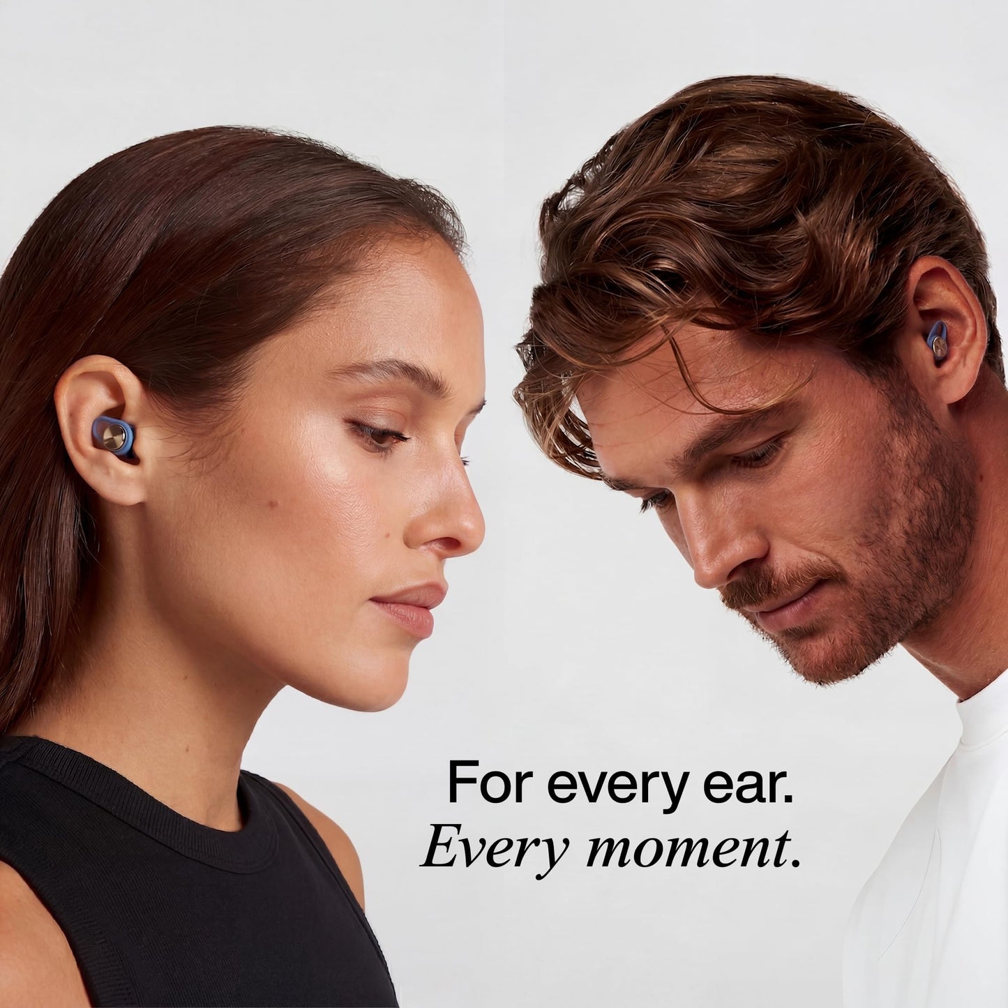 Hears One Ear Plugs for Noise Reduction - Patented Reusable Concert Earplugs, 20dB SNR Sound Reduction, Hypoallergenic for Musicians, Motorcycle and Sleeping with 4 tip Sizes - Silver Night