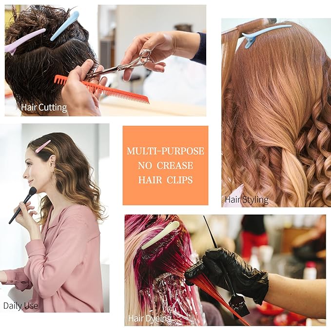 YISSION Hair Clips for Styling Sectioning, 12 PCS 3.1 Inch Alligator Hair Clips Hair Barrettes No Crease Duck Billed, Hair Styling Accessories for Women Girls