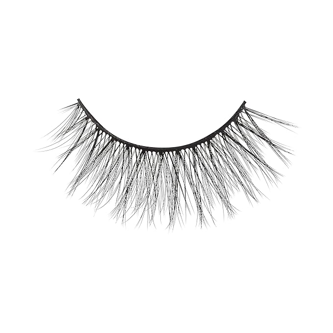 KISS Magnetic False Eyelashes and Eyeliner, ‘Entice’, 12mm, Easy to Apply, Reusable, No Glue, Flexiband Technology, Precision Felt Tip, Fortified Formula, 1 Pair Strip Lashes (Pack of 2)