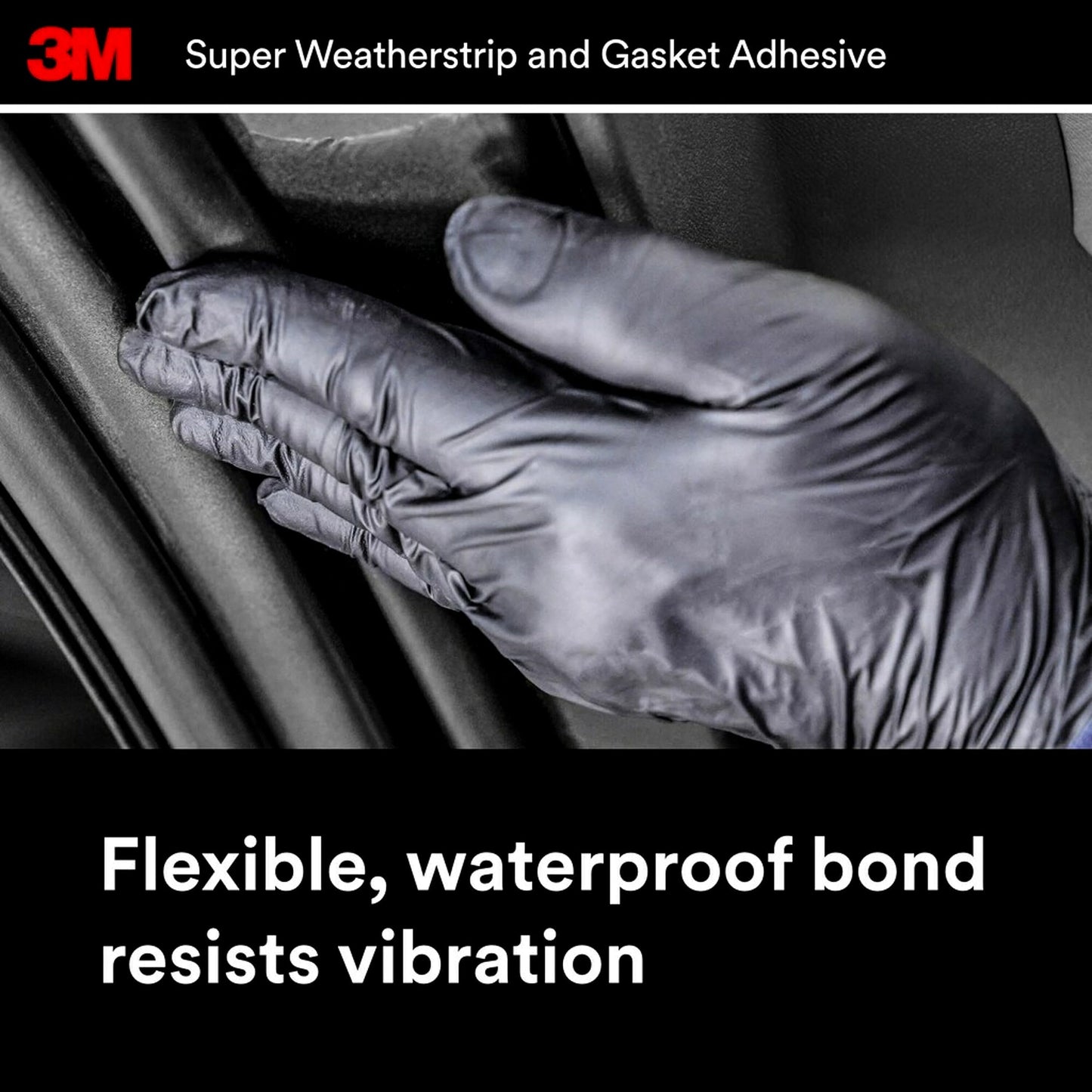 3M Super Weatherstrip and Gasket Adhesive, 08001, Yellow, 5 fl oz Tube, 1 Per Pack