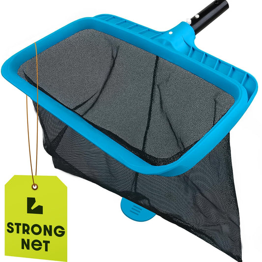 Lime Ultra-Durable Pool Skimmer Net – Deep Fine Mesh for Efficient Leaf & Debris Cleaning, Fits Standard Pool Poles (Net Only, No Pole)