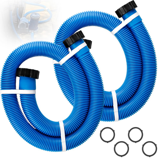 1.5" Pool Pump Hose for 29060E Intex Pumps, Saltwater Systems, and Sand Filters,59" Long Replacement Hoses fit for Intex & Coleman Above Ground Pools Parts (2 Pack)