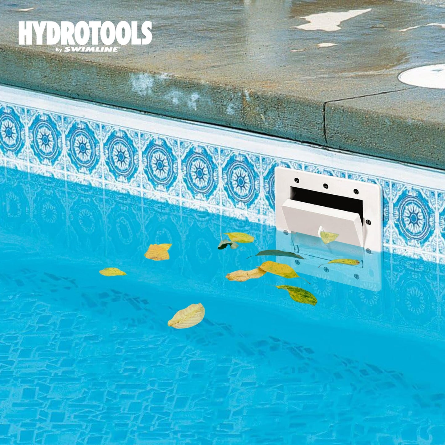 Swimline HYDROTOOLS Standard ABS Thru-Wall Skimmer Kit, White - Includes Return Fitting and Vacuum Plate, Maintenance Accessories for Above Ground and Backyard Deck Swimming Pools