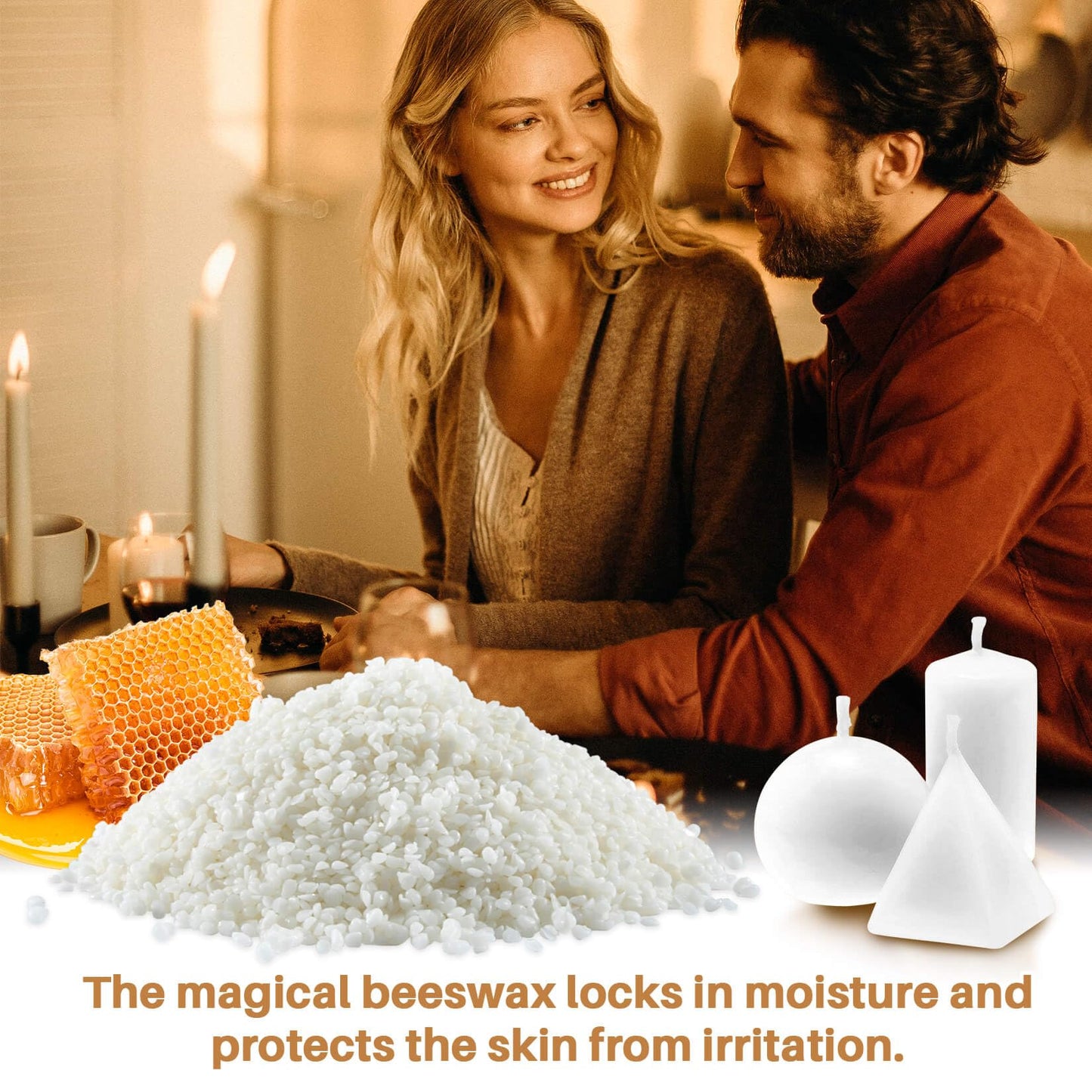 CARGEN White Beeswax Pellets - 3LB Beeswax Pastilles Bulk Bees Wax Pellets Triple Filtered for DIY Making Candles Skin Care Lip Balm Soap Lotion and Soap Making Supplies for Christmas,Halloween