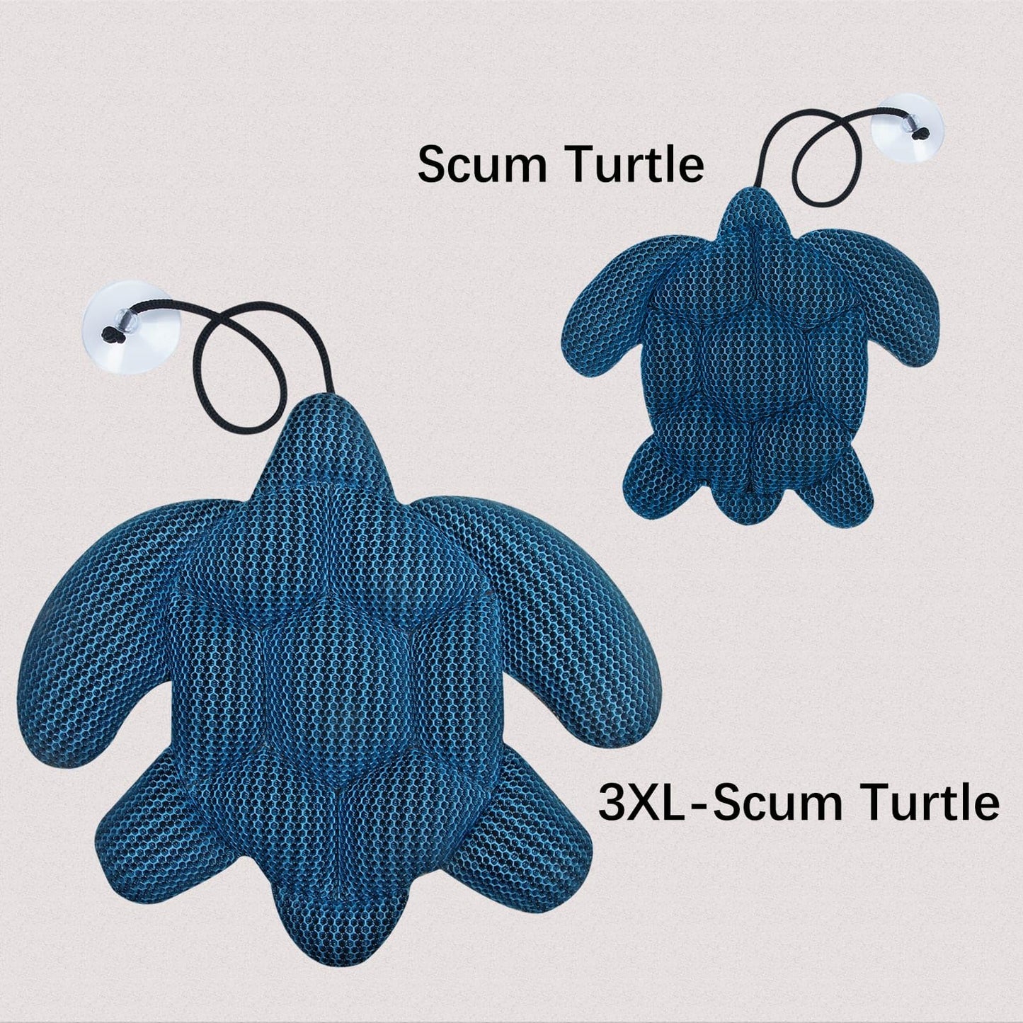 3XL-Scum Turtle Pool Size Oversized Spa Hot Tub Cleaner, ANSLCA Hot Tub Scum Absorber Must Have Hot Tub Accessories - Keeps Your Spa Hot Tub Pool Water Clean and Clear