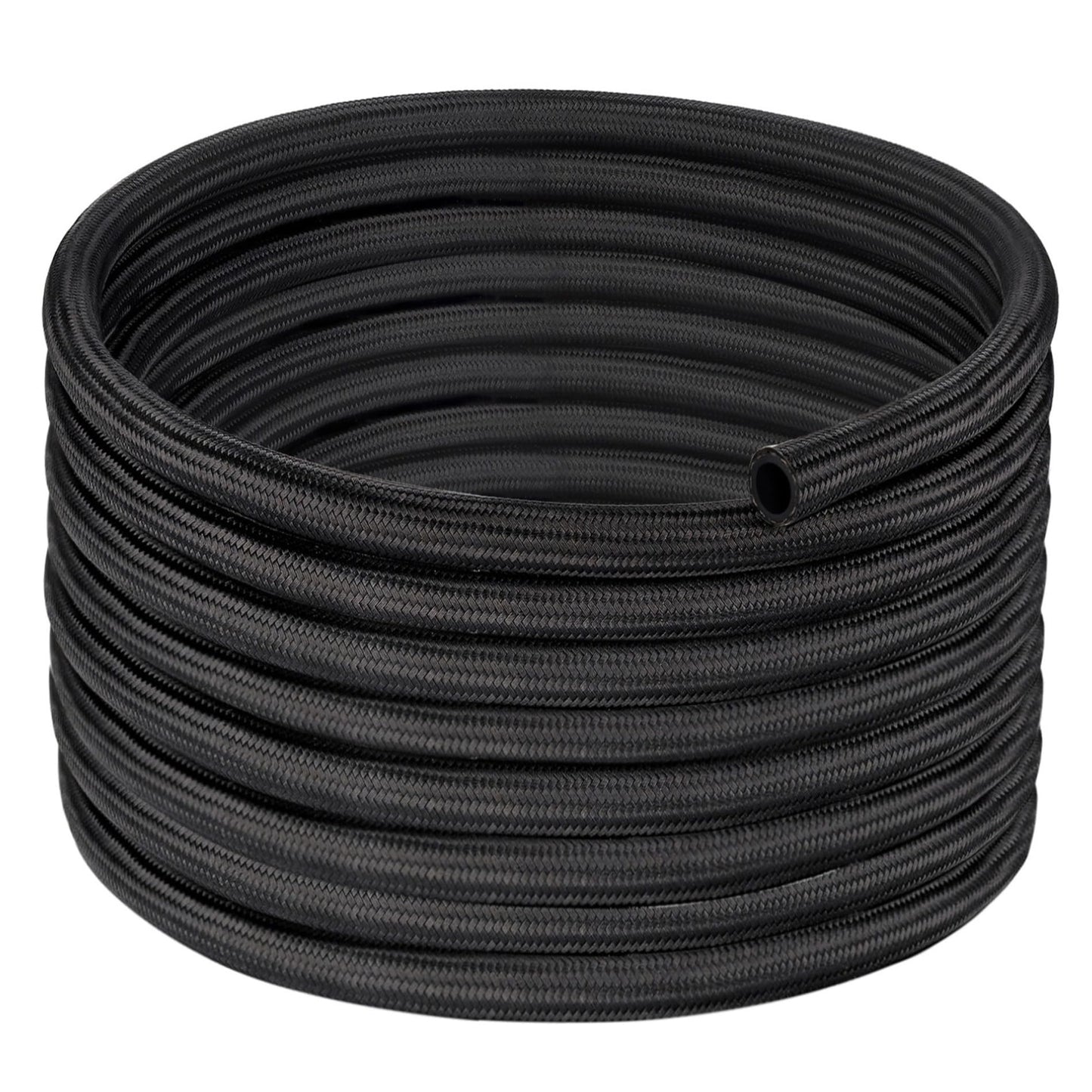 EVIL ENERGY 6AN Fuel Line, AN6 Braided Fuel Hose Nylon CPE 16FT Black