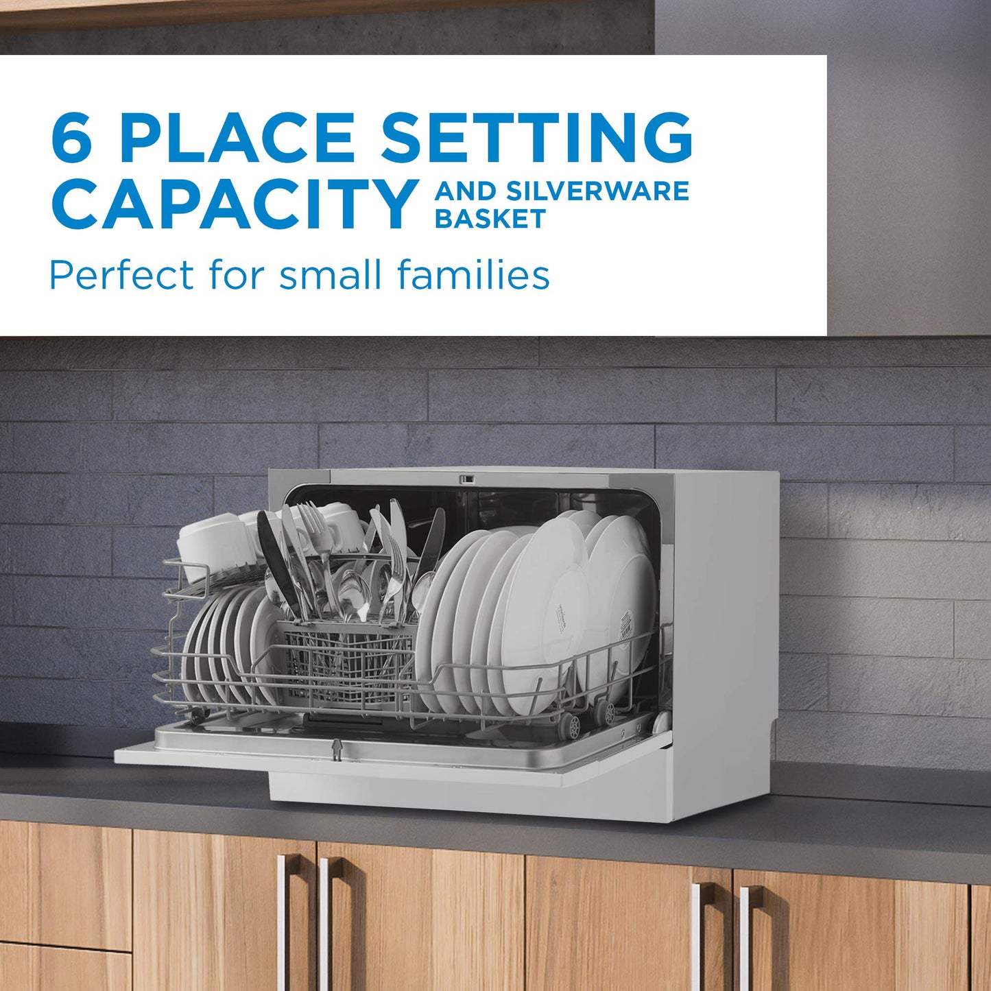 Danby DDW631SDB Countertop Dishwasher, Stainless Steel