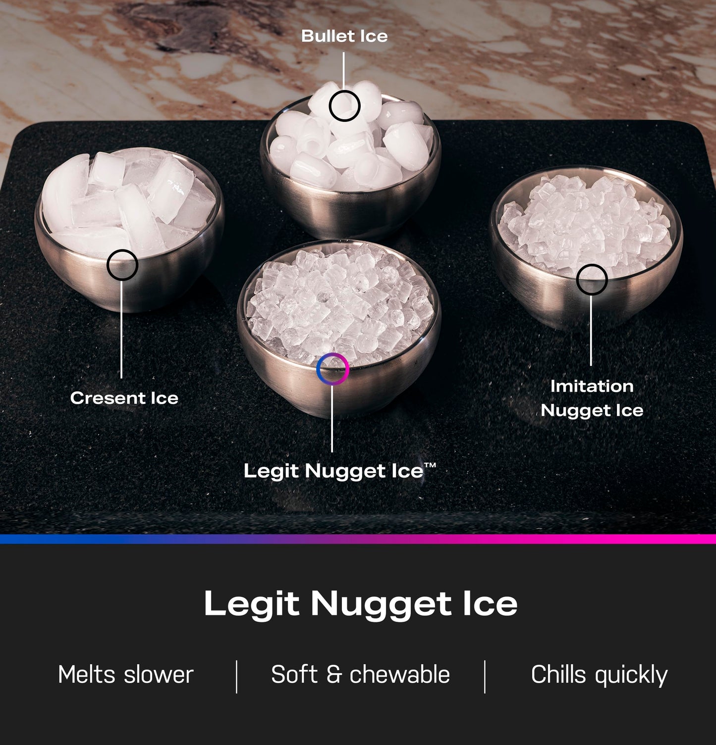 GE Profile Opal 2.0 Ultra Nugget Ice Maker with Scale Inhibiting Filter, Scoop Included, 38 lbs in 24 Hours, Pellet Ice Machine with WiFi & Smart Connected, Stainless Steel (Renewed)