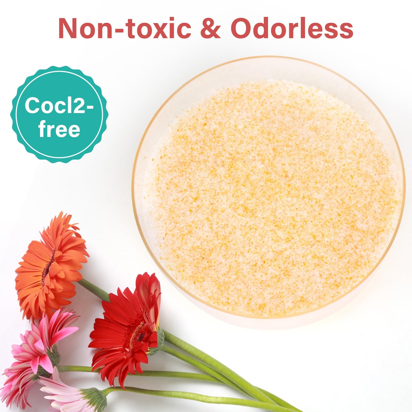 LotFancy Silica Gel Flower Drying, 6 LBS Color Indicating Silica Crystals for Wedding Bouquet Preservation DIY Crafts, Reusable