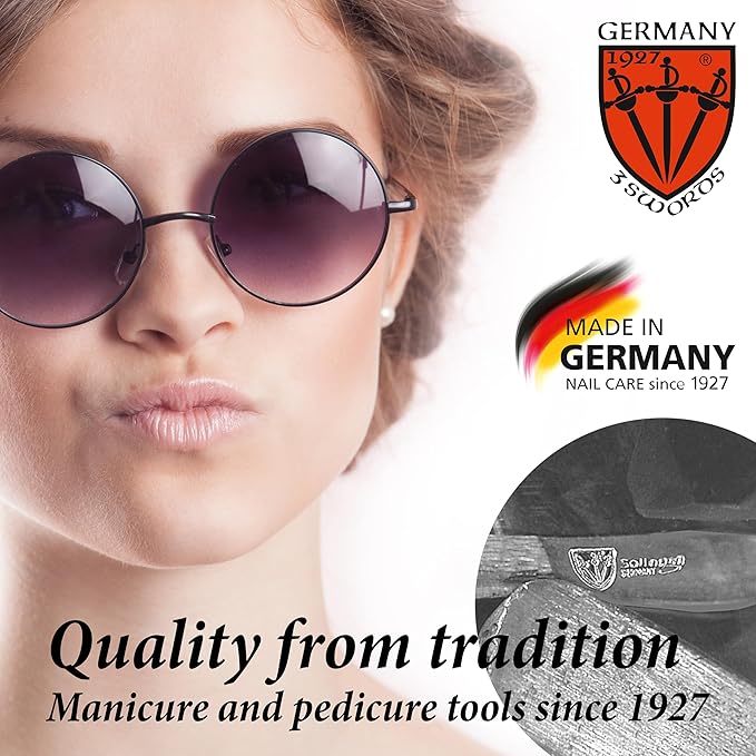 3 Swords Germany - Brand Quality Cuticle Knife Trimmer Remover Cutter (1pc.) Manicure Pedicure Grooming for Professional Finger & Toe Nail Care by 3 Swords, Made in Solingen Germany