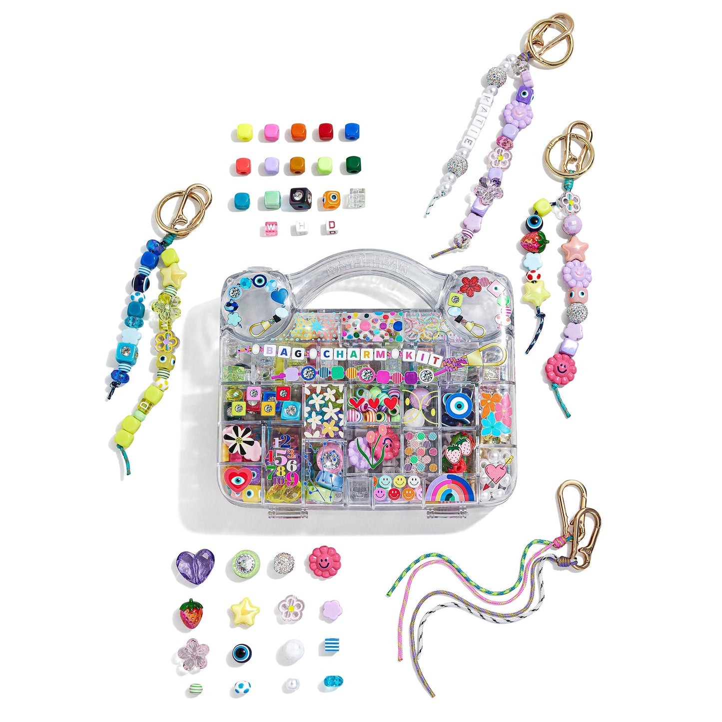 BaubleBar Ultimate DIY Bag Charm Kit | Oprah’s Favorite Things | Great for a Gift, Party, or Family Activity | Keychain Jewelry Making Kit with Beads | DIY Customizable Crafts for All Ages