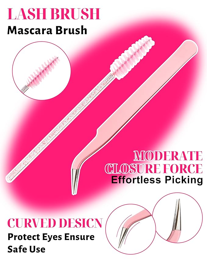MilyBest Lash Clusters Kit 808Pcs Eyelash Clusters with Spikes and Bottom Lashes Clusters D Curl 4 Styles Lash Kit Fluffy DIY Individual Eyelashes Glue Wispy Cluster Eyelash Extensions Kit De Pestañas