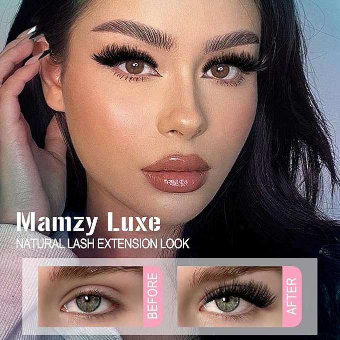 Lash Clusters Kit 708Pcs Individual Cluster Lash Extensions Kit 30D+40D+50D+60D+80D+100D Wispy Eyelash Clusters with Lash Bond and Seal and Tweezers 10-16mm 6 Styles Mix Lashes Clusters Kit