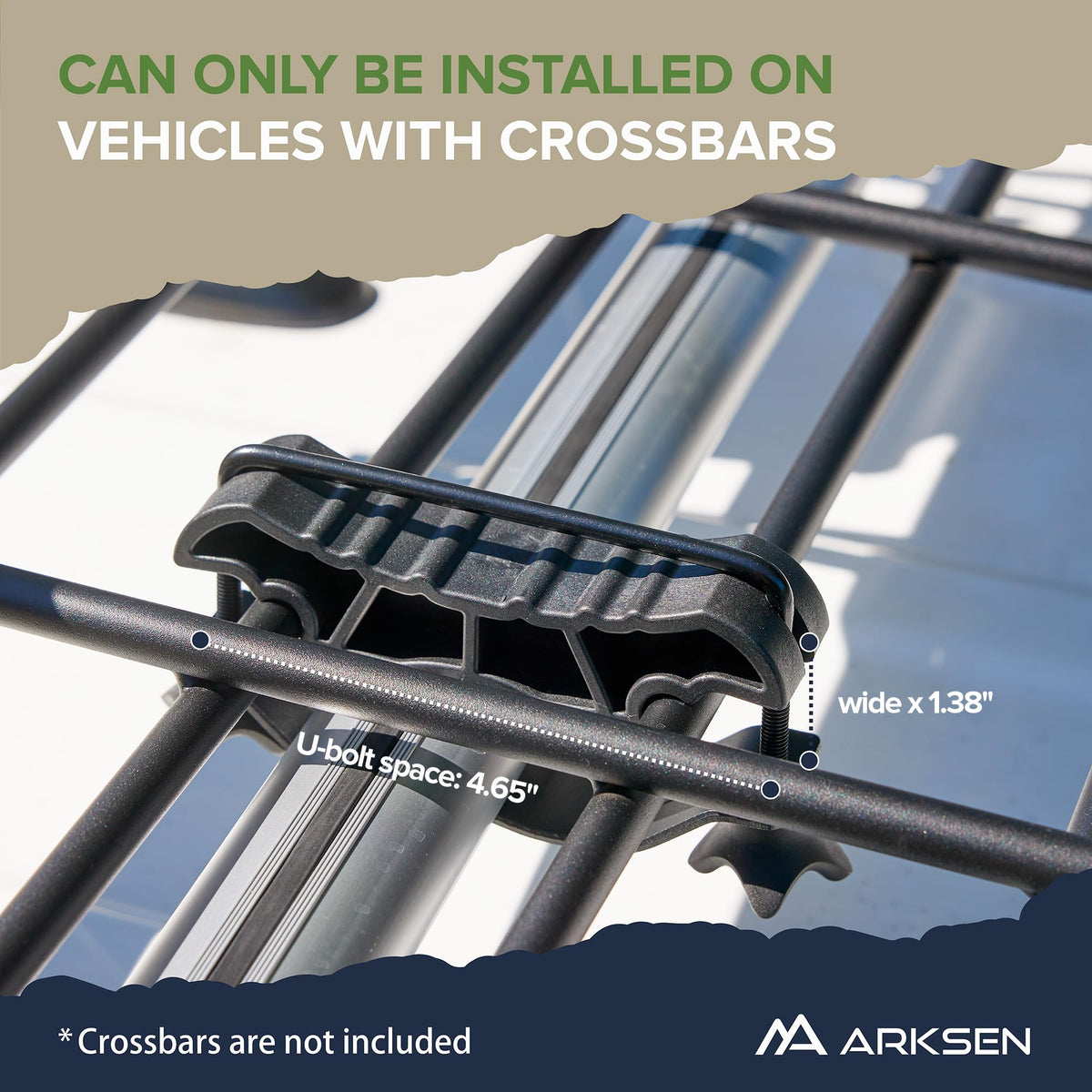 ARKSEN 64" x 34" x 6" Roof Rack Cargo Basket with Extension, 150 LBS Universal Heavy Duty Steel Rooftop Carrier for SUV, Truck, RV, Pickup