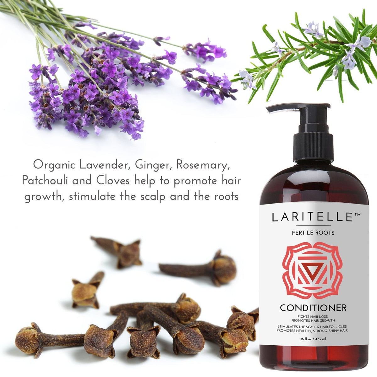 Organic Anti-Thinning Conditioner | Fortifying, Strengthening & Rejuvenating | Prevents Hair Loss and Shedding, Promotes New Hair Growth | Ayurvedic Herbs, Lavender, Ginger, Rosemary