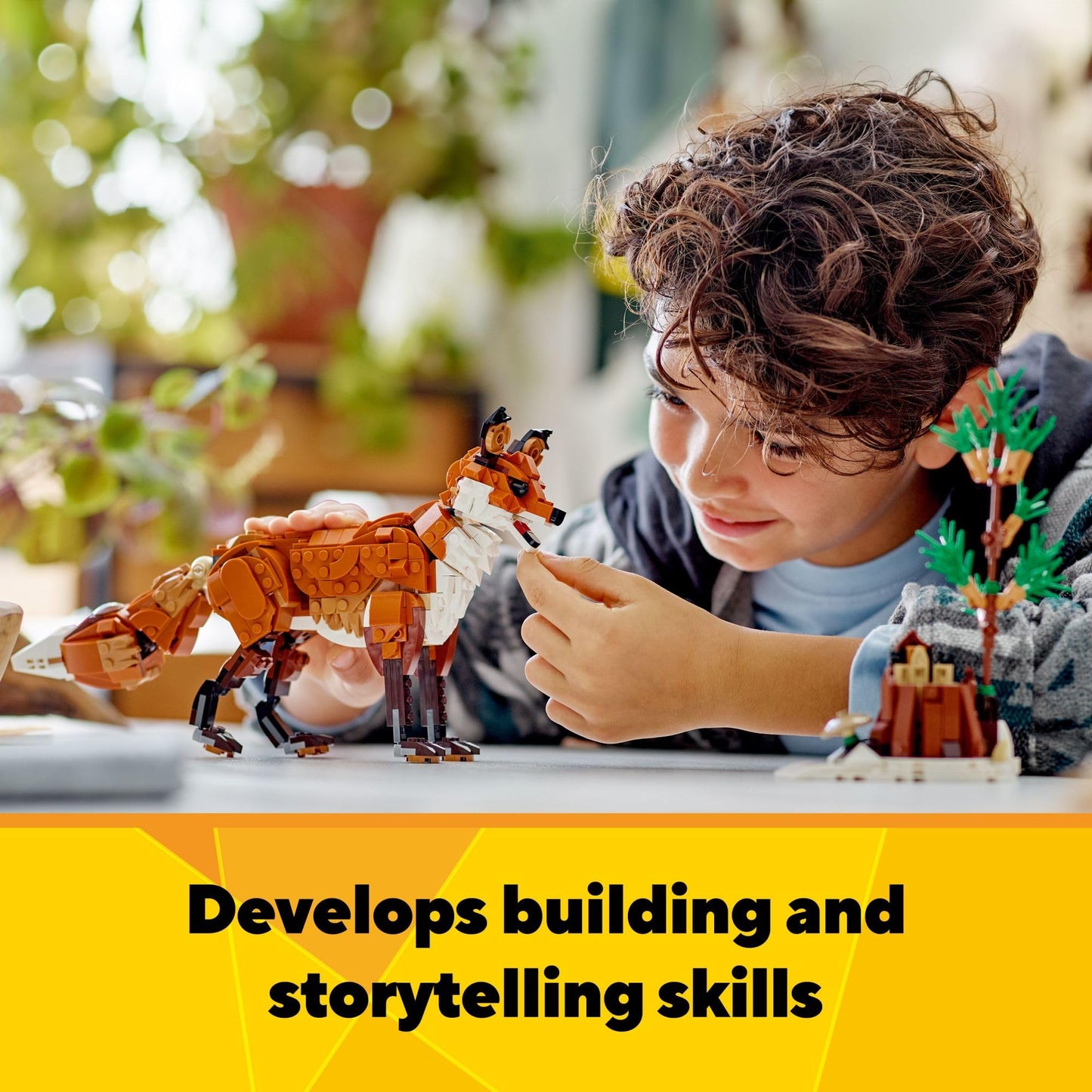 LEGO Creator 3 in 1 Forest Animals Red Fox Toys - Building Toys for Kids, Boys & Girls, Ages 9+ - W/ 3 Building Options into Fox, Owl, or Squirrel - Gift for Christmas - 31154