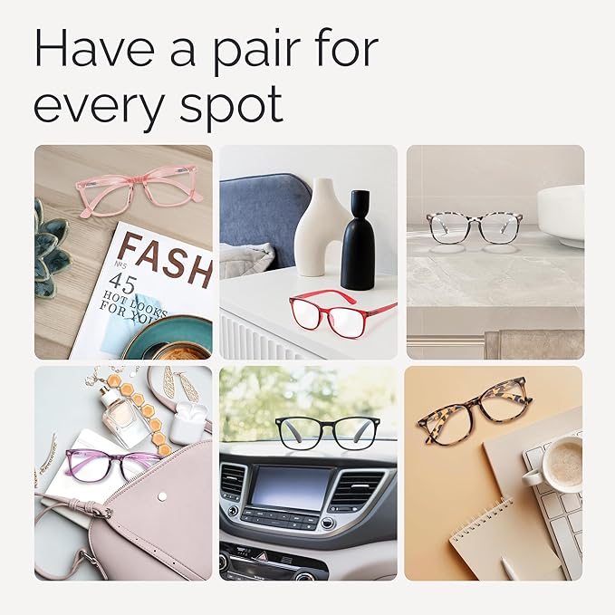 CCVOO Reading Glasses for Women/Men, Eyeglasses, Blue Light Readers for Women/Men, Computer Eye Glasses, Cheaters