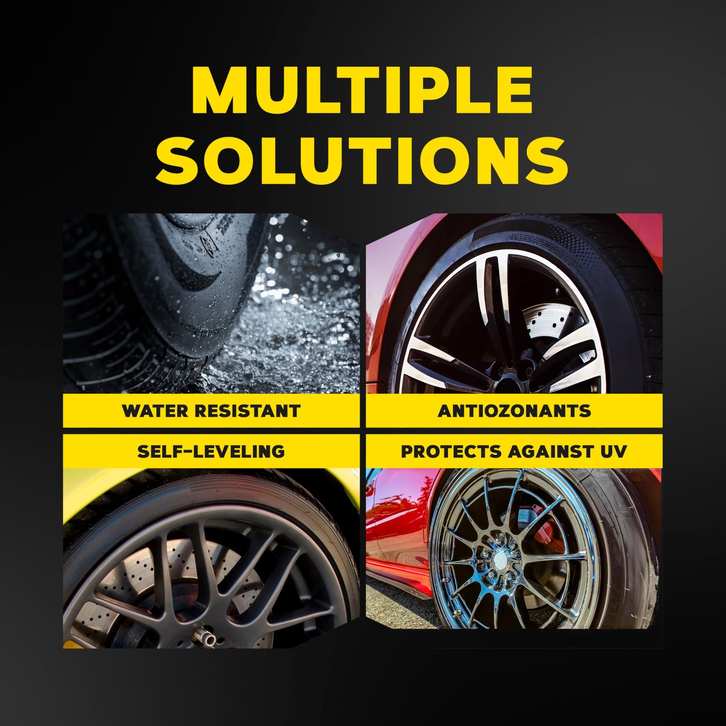 Meguiar's Hot Shine High Gloss Tire Coating - Get Long-Lasting Tire Protection and Glossy Tires with a Wet Look Shine, 3 Pack of 15 Oz Aerosol Cans