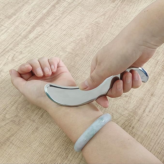 BYYDDIY Stainless Steel Gua Sha Tool & Muscle Scraper Tool & Gua Sha Facial Tools (S.S)