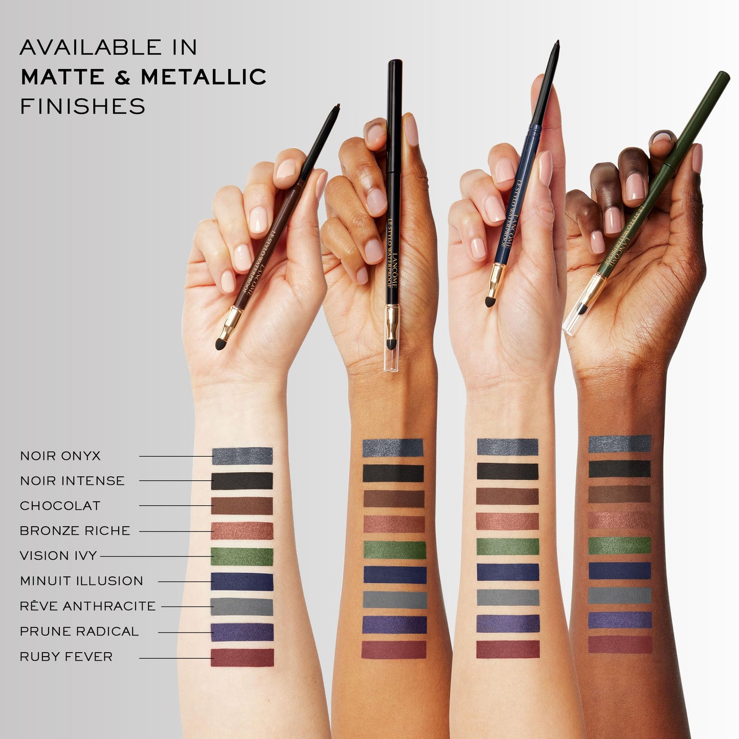 Lancôme Le Stylo Waterproof Eyeliner Pencil - Creamy & Highly Pigmented - Seamless Blending & Smudging - 06 Ivy