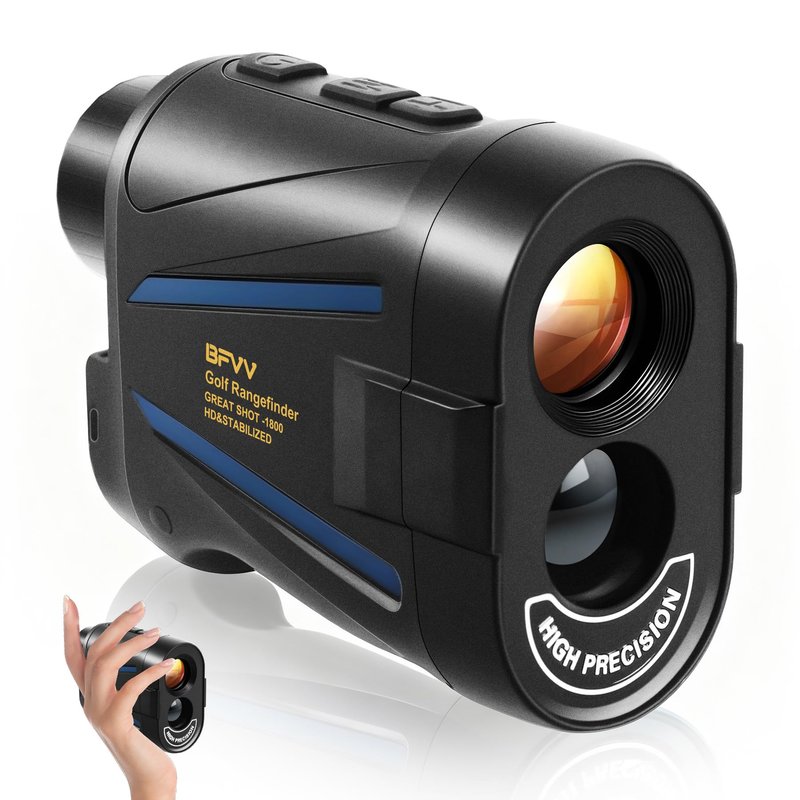 BFVV Golf Rangefinder with Slope, 2700 Yards Range Finder for Golf, Flag Pole Locking Vibration, 6X Magnification, Rechargeable Laser Rangefinder with Magnet Stripe, Golf Gifts for Men Women (Blue)