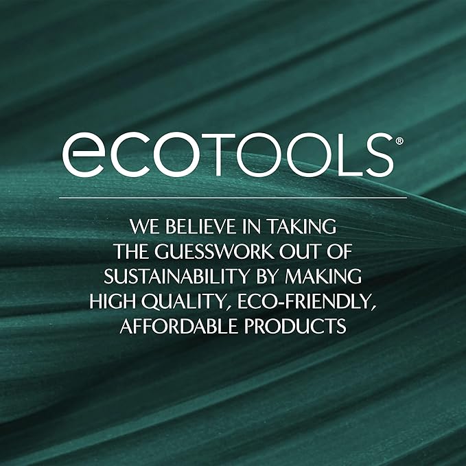 EcoTools Blurring Blender Makeup Sponge, Makeup Blending Sponge For Blurred Skin, For Liquid & Cream Foundation, Cloud Coverage Memory Foam, Eco Friendly, Latex Free, Cruelty-Free & Vegan 1 Count