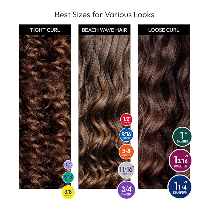 Red by Kiss Flexi Rods - Heatless Hair Curler for 90S Glamorous Bouncy Curls Beach Waves, No Slips, Sleep Styler (7" Length, 11/16" Diameter)
