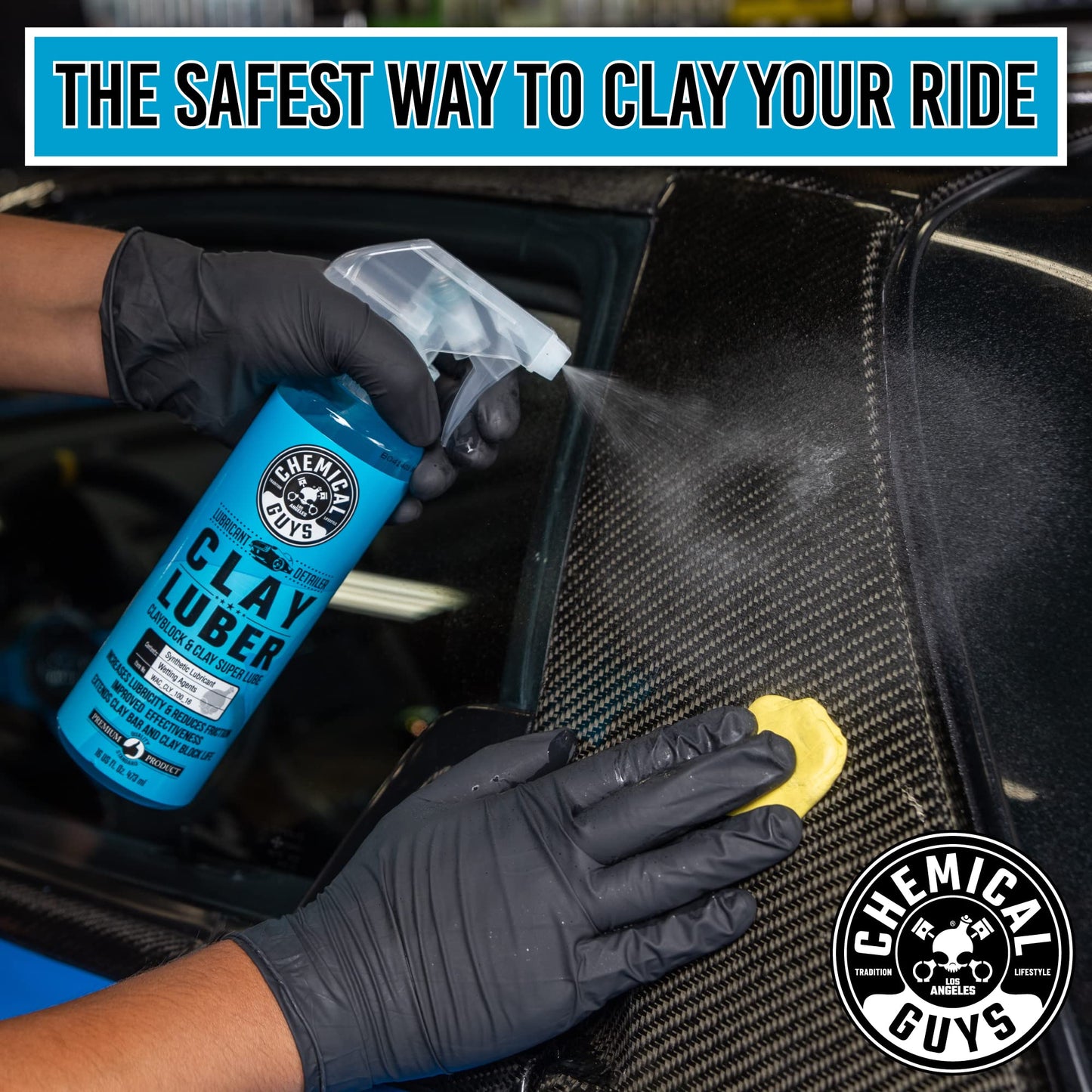Chemical Guys WAC_CLY_100 Clay Luber Synthetic Lubricant with Wetting Agents for Clayblock and Car Detailing Clay (Works on Cars, Trucks, SUVs, Jeeps & More), 128 fl oz (1 Gallon)