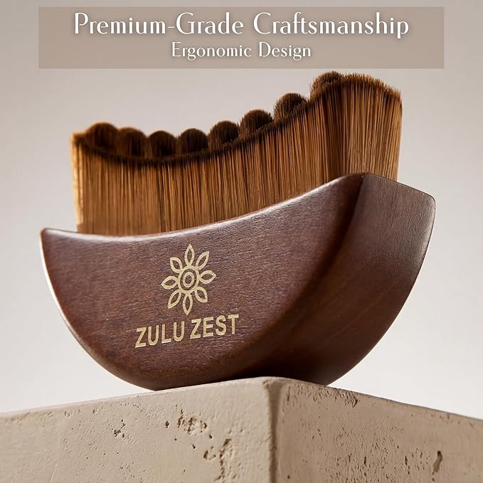 Lymphatic Contour Face Brush | 100% Wood Handle | Manual Lymphatic Drainage Massager | Facial Brush for Lymphatic Drainage | Ergonomic Brush for Face Sculpting