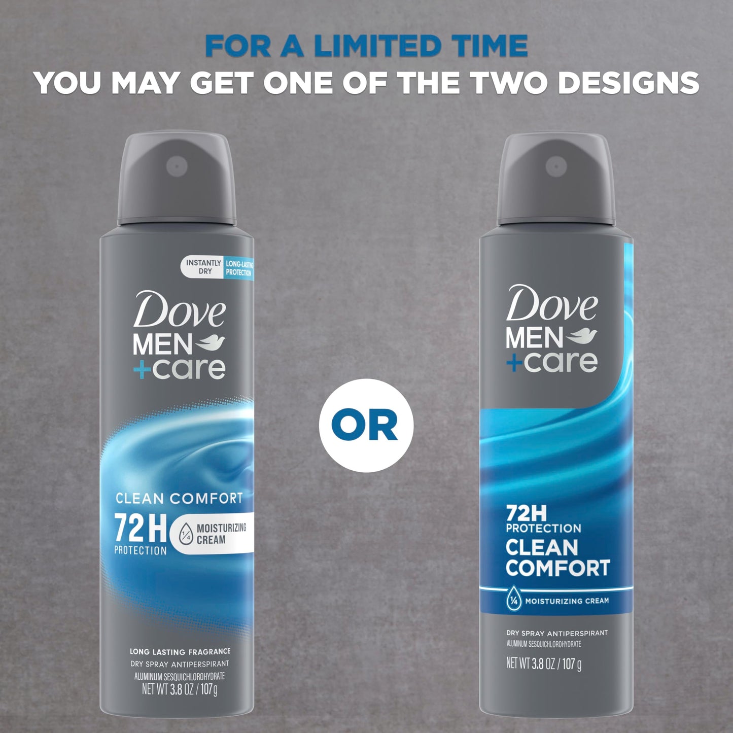 Dove Men+Care Antiperspirant Deodorant Dry Spray Clean Comfort For Men 72-hour Sweat and Odor Protection with Triple Defense Technology, 3.8 Ounce (Pack of 3)