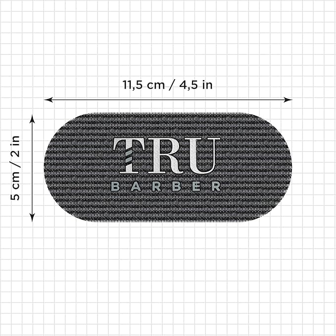 TRU BARBER Hair GrippersÃÂ® for Men and Women 2pcs - Salon and Barber, Hair Clips for Styling, Sectioning, Cutting and Coloring, Nonslip Grips, Hair holder (Black/White)