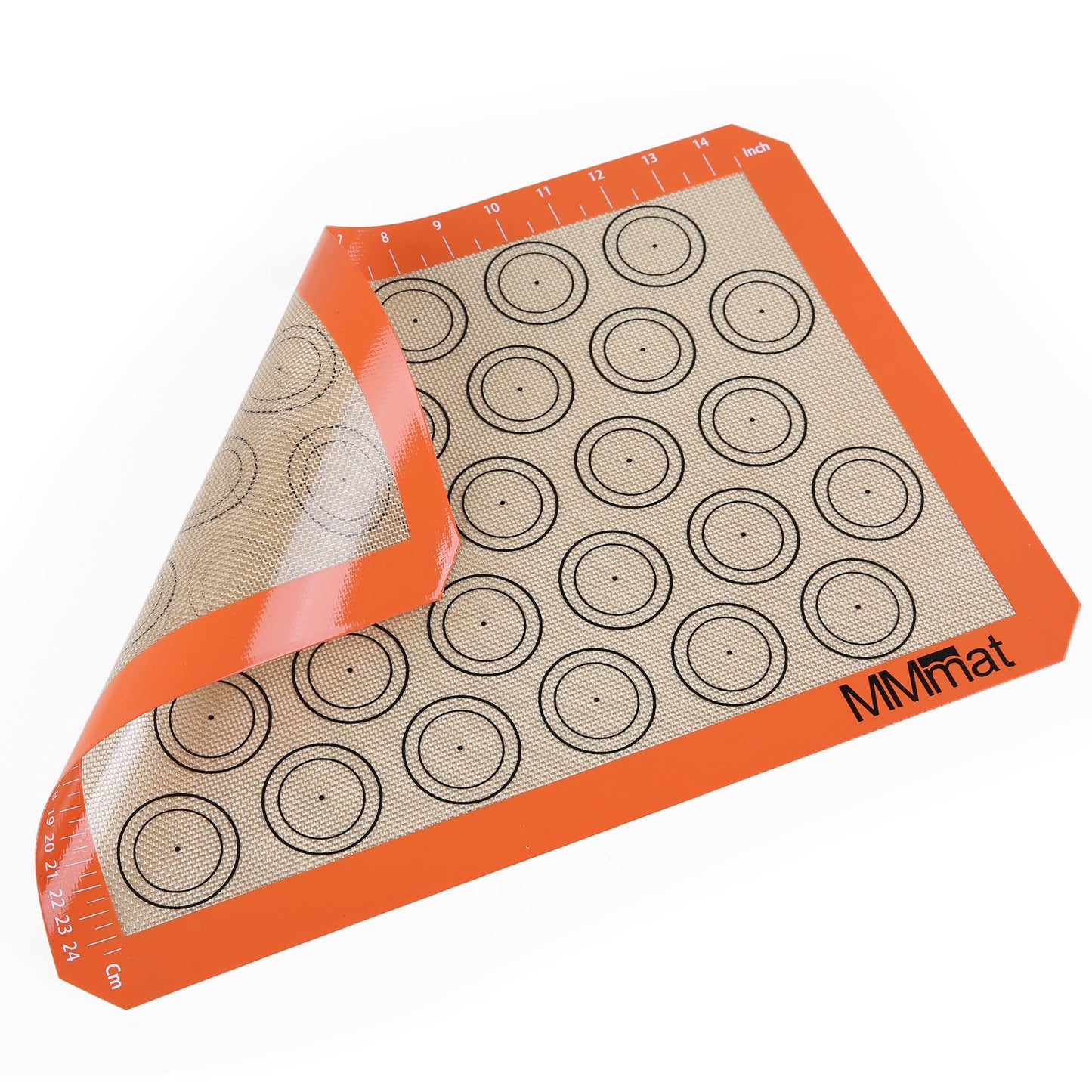 MMmat Silicone Baking Mat - Best German Silicone - Non Slip Silicone Baking Sheet, Non Stick Reusable Silicone Mats For Baking, Oven Liner, Counter Mat, 2 Half Sheets Macaron Baking Mats