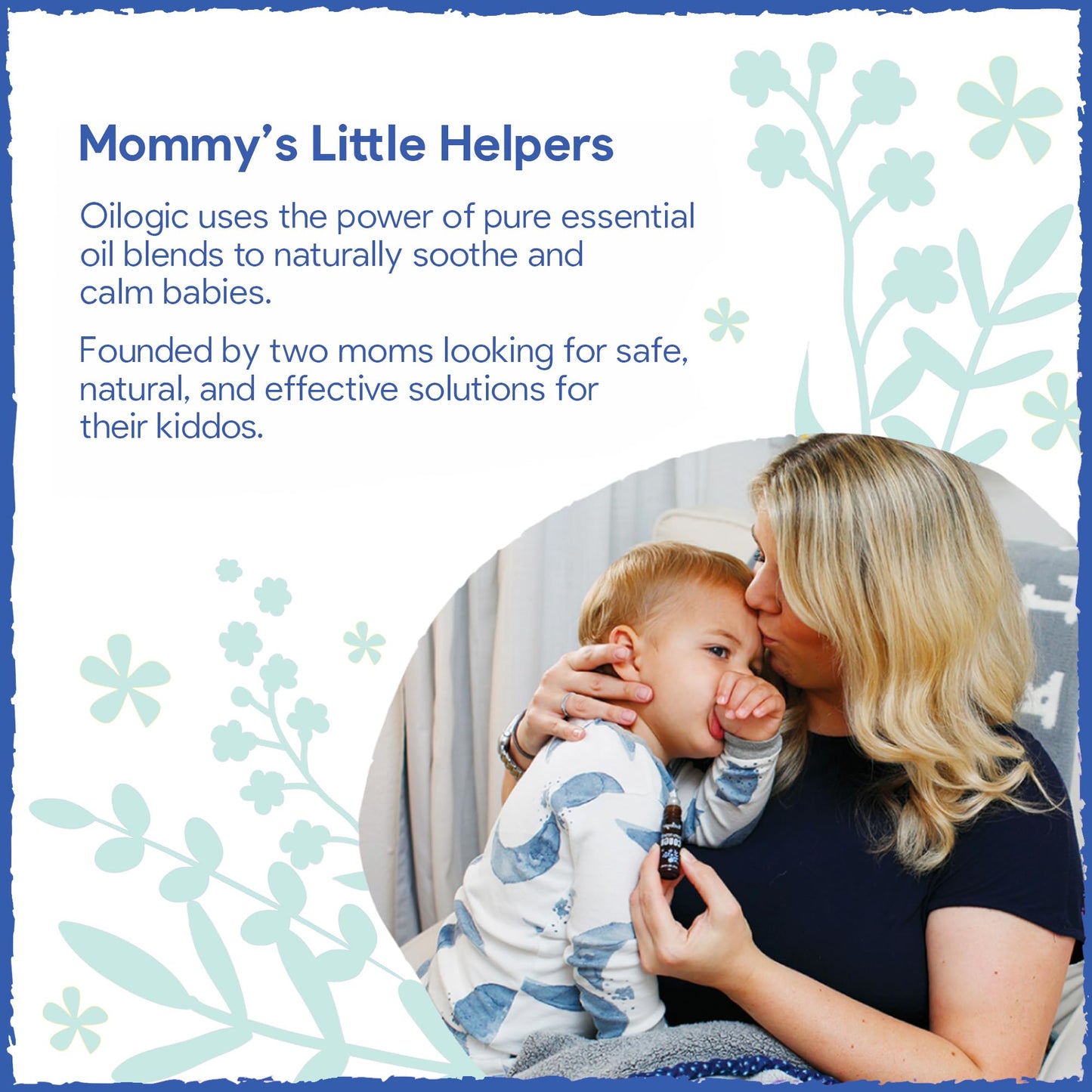 Oilogic Stuffy Nose & Cough Vapor Bath & Roll-On Essential Oil for Babies & Toddlers - Gentle Baby Bath Essentials Soothe & Comfort - Pediatrician-Tested & Safe for Babies