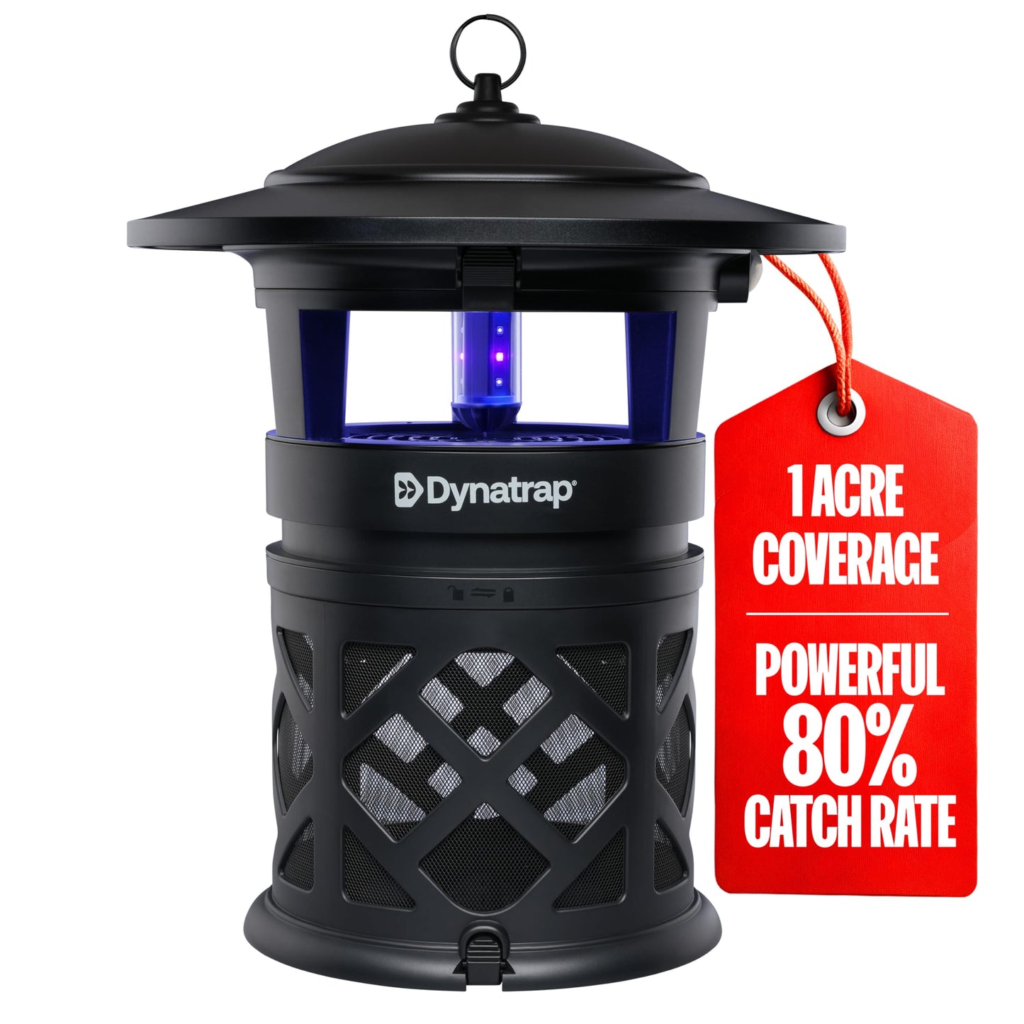 Dynatrap DT2030SR Fly Traps Outdoor - Mosquito & Flying Insect Killer for 1 Acre â Kills Mosquitoes, Flies, Gnats, Wasps - Bug Zapper Alternative - Black