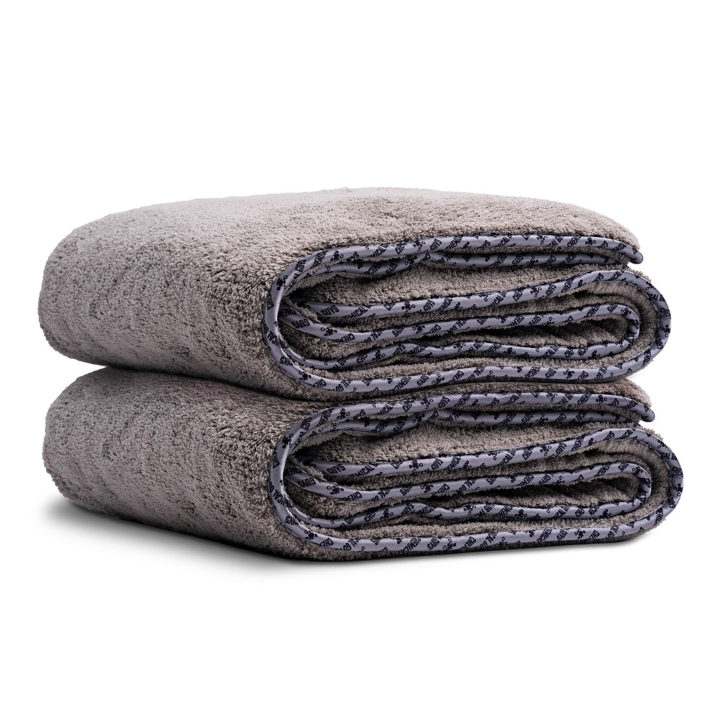 Chemical Guys Woolly Mammoth Large Microfiber Drying Towel - 36 x 25 Inch Gray, Ultra Plush Super Absorbent Car Drying Towel for Cars, Trucks, SUVs, Motorcycles, RVs, and Auto Detailing - 2 Pack