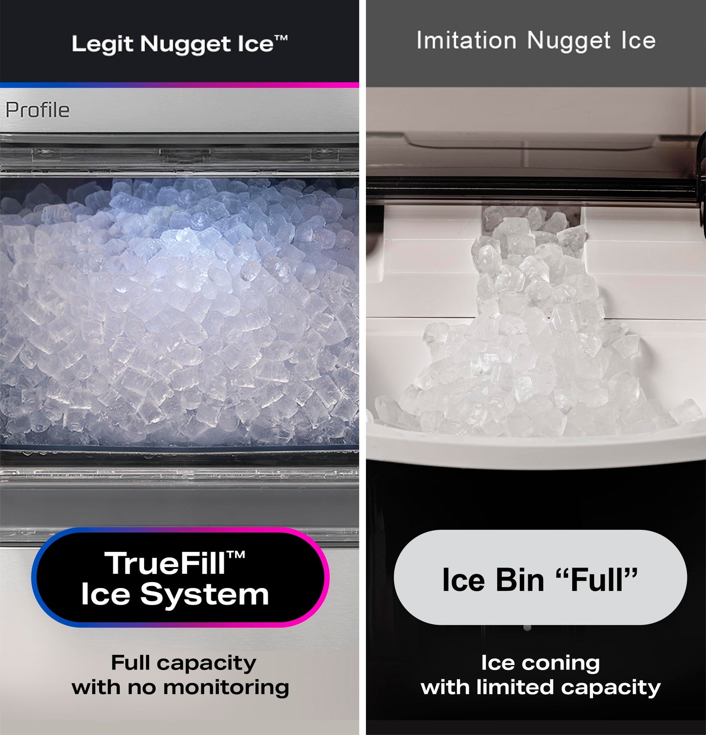 GE Profile Opal 2.0 XL with 1 Gallon Tank, Chewable Crunchable Countertop Nugget Ice Maker, Scoop Included, 38 lbs in 24 Hours, Pellet Ice Machine with WiFi & Smart Connected, Black Stainless