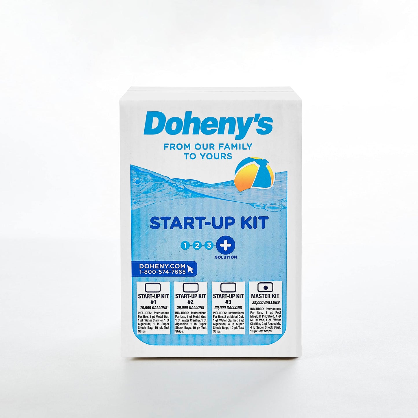 Doheny's Master Pool Opening Kit | Made in USA | Start-Up Chemicals for Pools | Includes Ultimate Kit, Natural Chemistry, Metal Out, Clarifier, Spring Control & Super Shock | Treats 30,000 Gallons