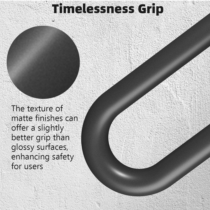 Hand Rails for Outdoor Steps Stair Railing Indoor Rail Metal Heavy Duty Non-Slip 1-3 Step Wall Mount Grab Bars U-Shape Safety Handle Garage Porch Courtyard Doorways 16 INCH Garden