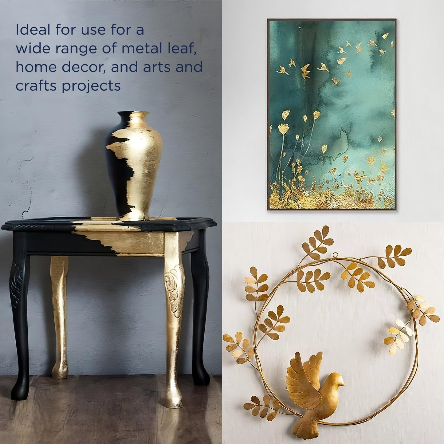 Bluebird Gold Leaf Adhesive 33.8 Fl Oz / 1 Liter Gilding Adhesive, Leafing Glue for Art and Craft