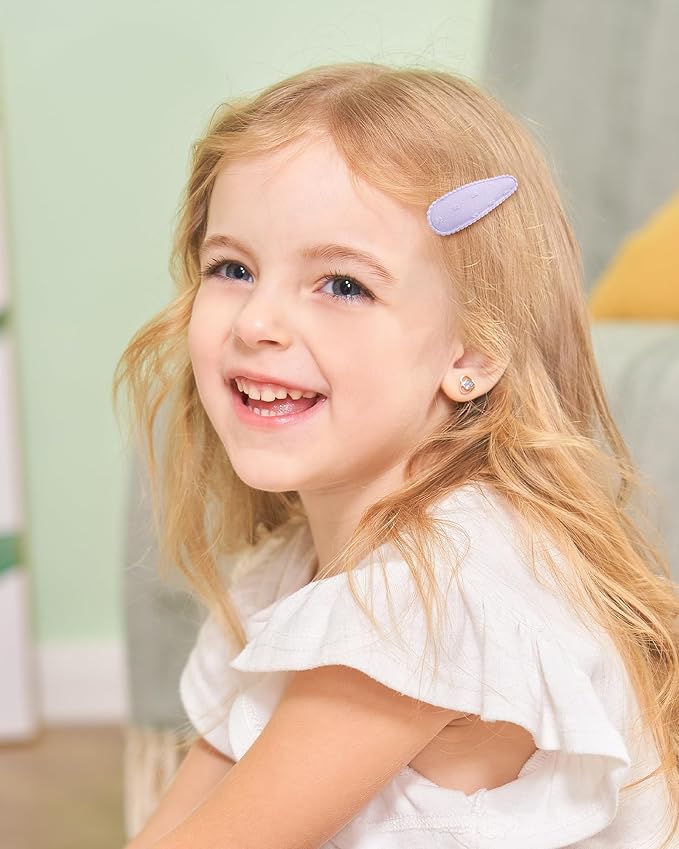 doboi 40Pcs Toddler Hair Clips Hair Barrettes Baby Girls Hair Bows Clips Floral Print Non Slip Snap Hairpins Flower Hair Clips for Girls Kids Toddler Hair Accessories