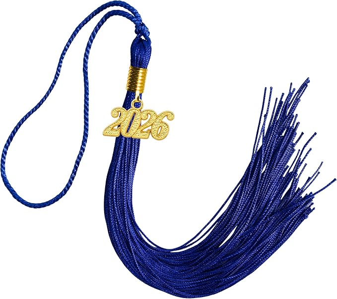 GraduationMall Single&Multiple Color Graduation Tassel with 2026 Year Charm 9"