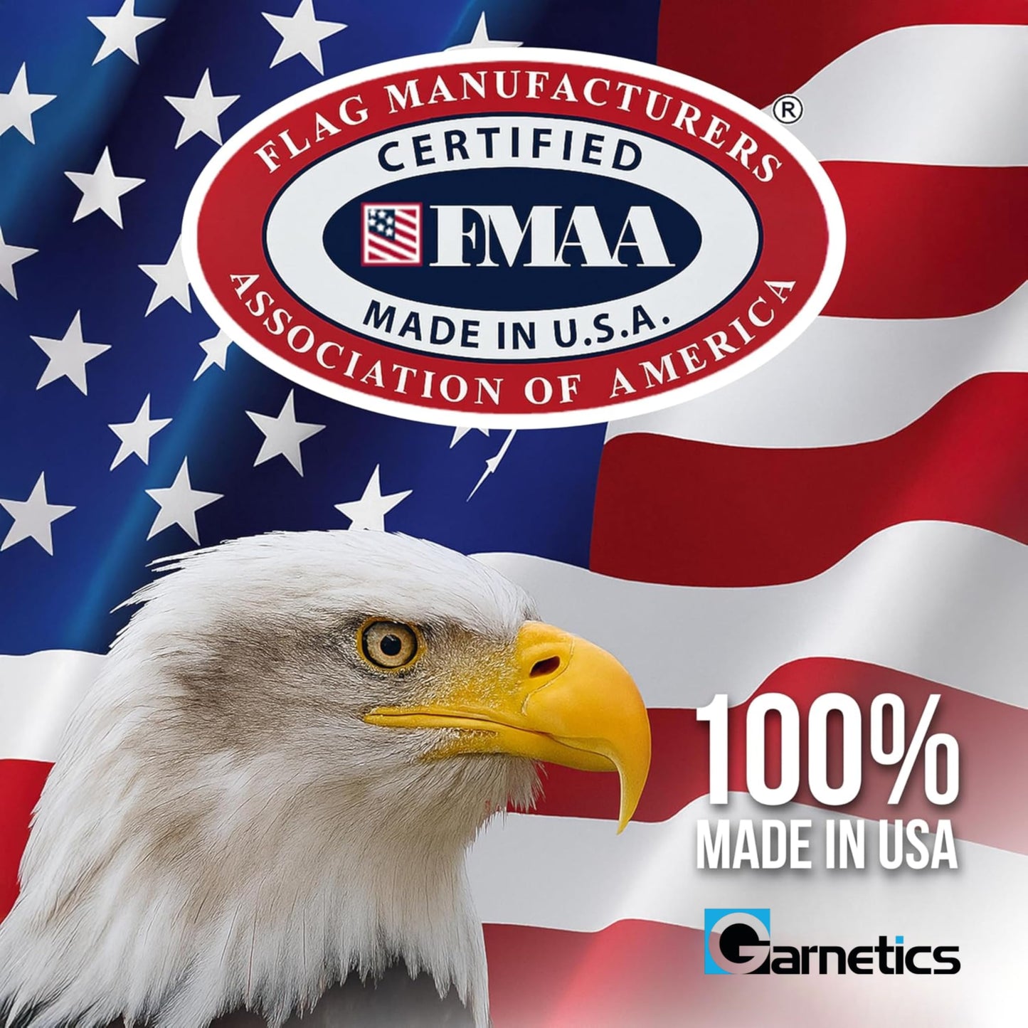 American Flag | American Flags for Outside 4X6 |100% Made in USA Flags-not imported - US Flag 4X6 American Flag Heavy Duty Outdoor with Embroidered Stars and Sewn Stripes | Flag for Outside-FMAA CERTIFIED