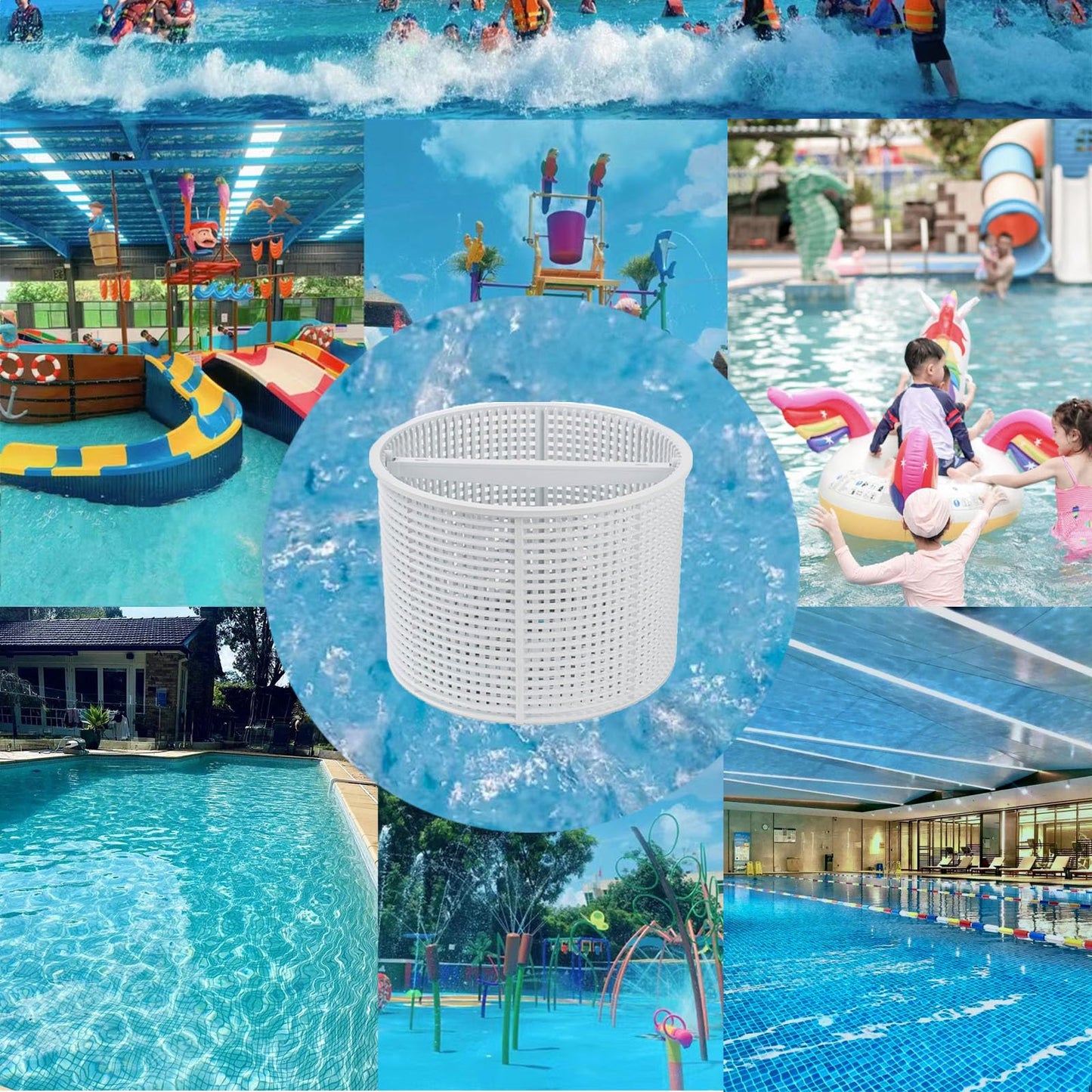 WENPENG Pool Skimmer Basket Replacement,for Hayward Swimming Pool Skimmer SPX1082CA & Aladdin B-152 Skimmer Models,SP1082 SP1083 SP1084 1085 1086 SP1075 1075T 1076 1077 Skimmers Basket