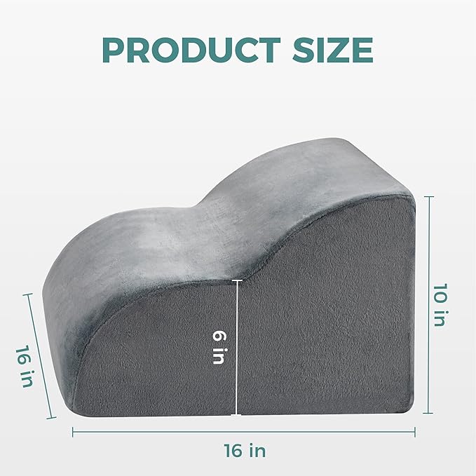 Ganondorf Ergonomic Foot Rest for Under Desk at Work Multi-Purpose Foot Stool Leg Elevation Pillow Back Support Cushion & Lap Desk Support, High-Density Foam with Washable Cover
