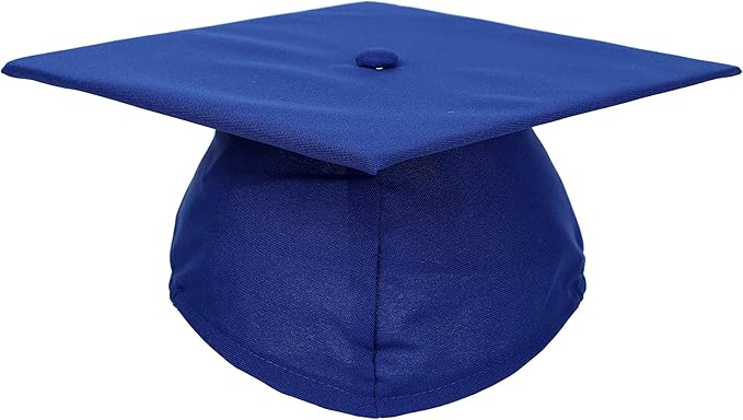 Unisex Adult Matte Graduation Cap with Tassel Year Charm
