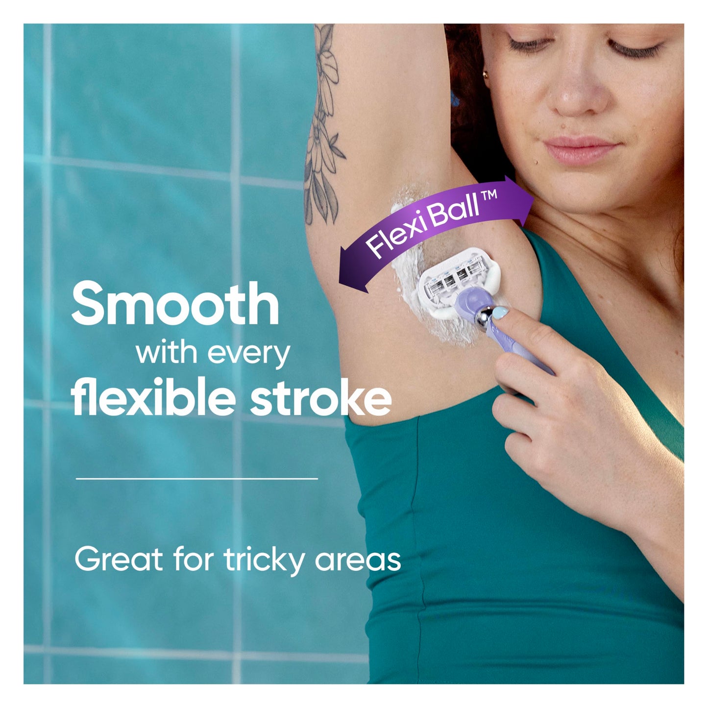 Gillette Venus Extra Smooth Contour Razor for Women, Includes 1 Reusable Razor Handle + 4 Count 5-Bladed Razor Refills, Women's Razor with Flexiball Pivoting Handle and Shower Holder