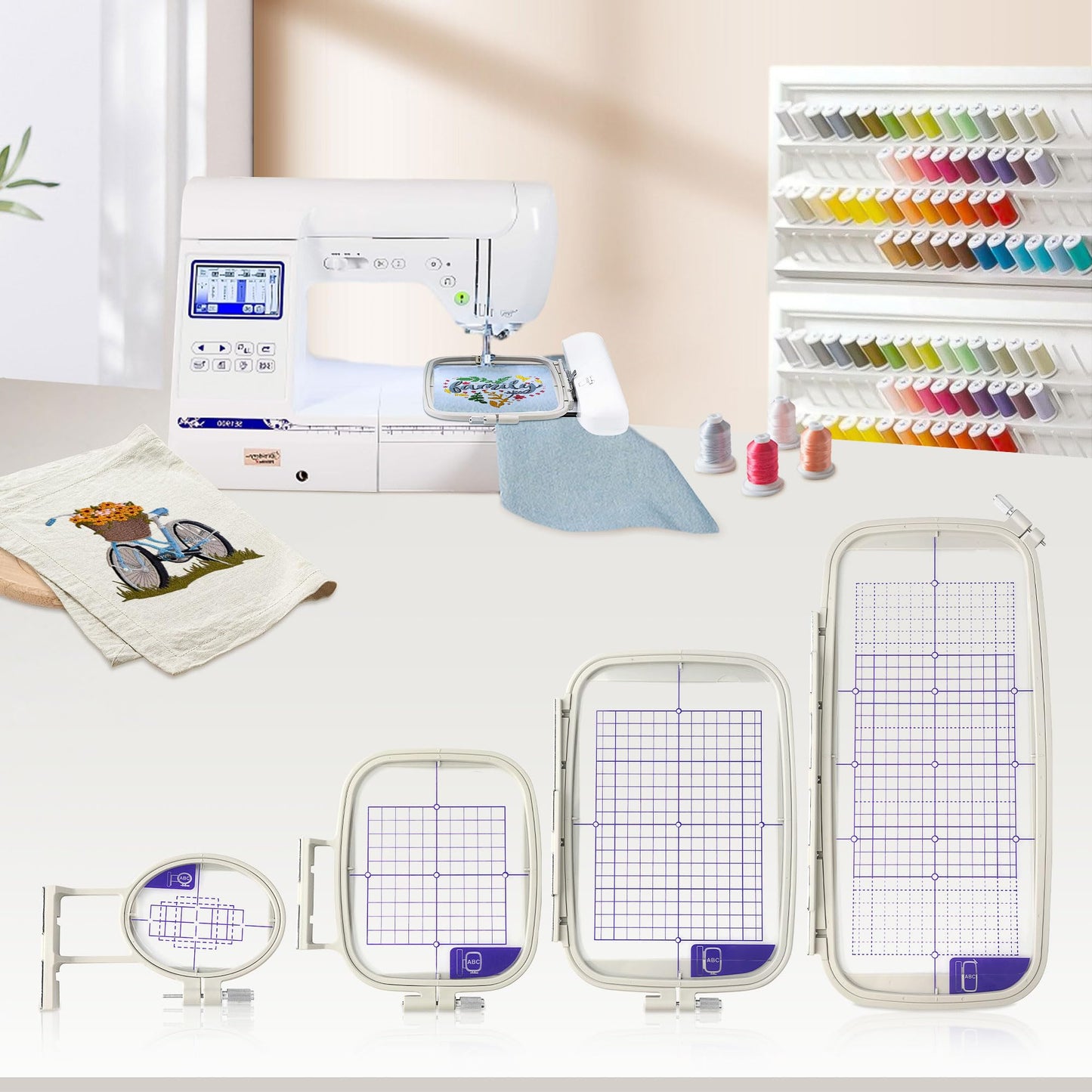 Sew Tech Embroidery Hoops for Brother PE900 PE800 SE2000 SE2100DI SE1900 PE770 780D PE750 750D PE700 700II NS1250E NS1150E NS2750D NS2850D Brother Innovis 1250 700 Babylock Embroidery Machine Hoop