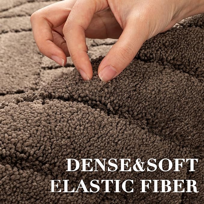 Tindbea Large Dog Mat for Muddy Paws,Absorbs Moisture Dirt Non-Slip Washable Long Mud Mat for Dogs,Soft Rubber Backing Front Inside Pet Rug for Entryway, Mud Dog Paws, Patio(32"x47",Latte)