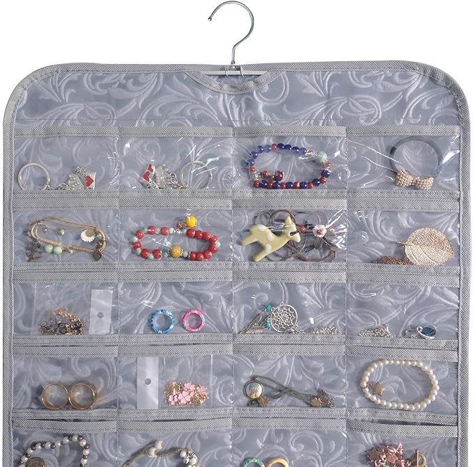 BB Brotrade Hanging Jewelry Organizer,Accessories Organizer,80 Pocket Organizer for Holding Jewelries